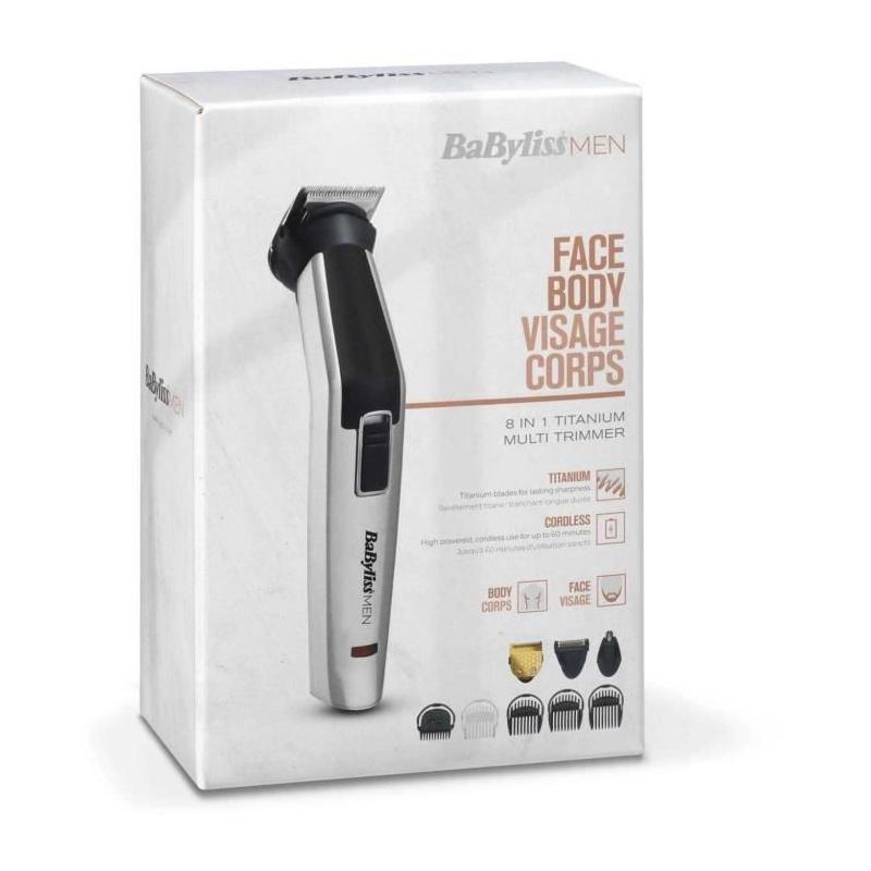 Tondeuse 8 en 1 Titanium - BABYLISS - MT726E - Sans fil - 34 mm