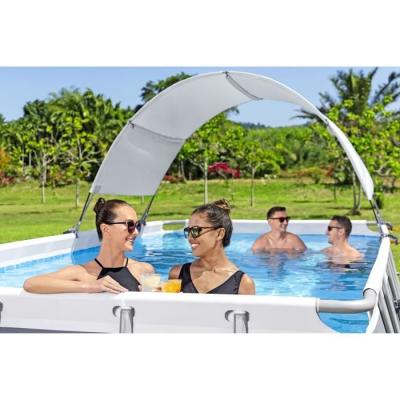 Auvent piscine ovale et rectangulaire - Protection efficace et compacte
