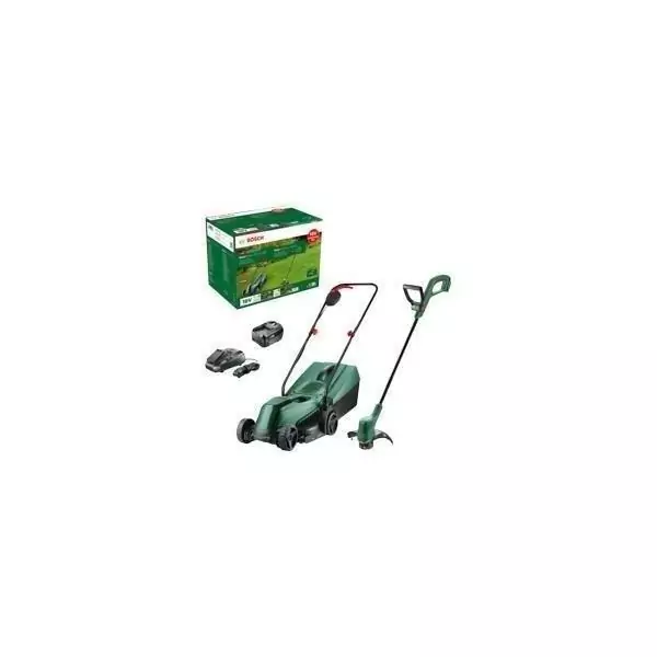Bosch Pack 18V Tondeuse EasyMower + EasyGrassCut + x1 Batterie 4,0 Ah et Chargeur