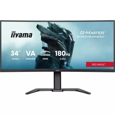 Ecran PC Gamer incurvé - IIYAMA - 34 - 180Hz - Dalle VA - 0.4ms - Réglable en hauteur - G-Master Red Eagle