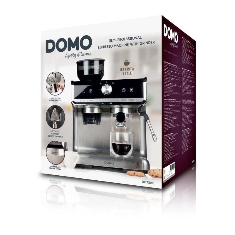 Machine à Espresso semi-professionnelle DOMO DO720K 1500W - 15 bar