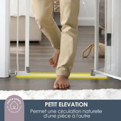 Barrière de sécurité transparente DREAMBABY - Maintien ouvert - Bas anti-chute