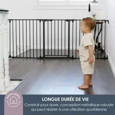 Barriere de sécurité enfant Discovery 3 - Blanc - 74,5 cm à 1,95 m