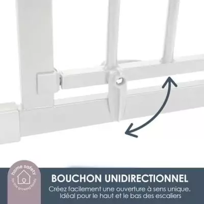 Barriere de sécurité enfant Discovery 3 - Blanc - 74,5 cm à 1,95 m