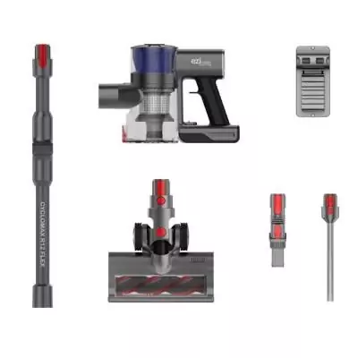 Aspirateur balai sans fil EZICLEAN Cyclomax R12 Flex Gris Aspirateur balai sans fil EZICLEAN Cyclomax R12 Flex Gris