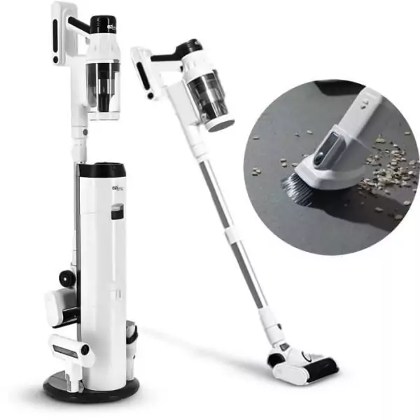 EZICLEAN Cyclomax R22 station - Aspirateur balai sans fil - 52 min - 500 W - 35 kPa - Blanc