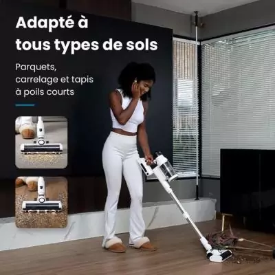 Aspirateur balai sans fil EZICLEAN Cyclomax R22 - Performant et éco-responsable Aspirateur balai sans fil EZICLEAN Cyclomax R22 - Performant et éco-responsable
