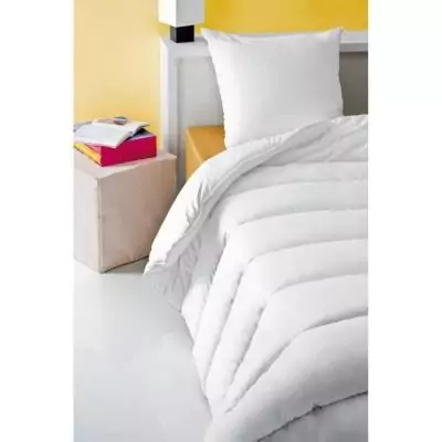 Couette anti-acariens 220x240cm - Chaude 400g/m² - Blanc ABEIL Couette anti-acariens 220x240cm - Chaude 400g/m² - Blanc ABEIL