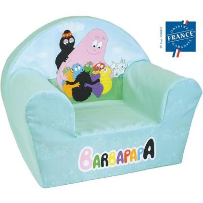 Fauteuil club enfant BARBAPAPA - FUN HOUSE - Origine France - 52 x 33 x 42 cm