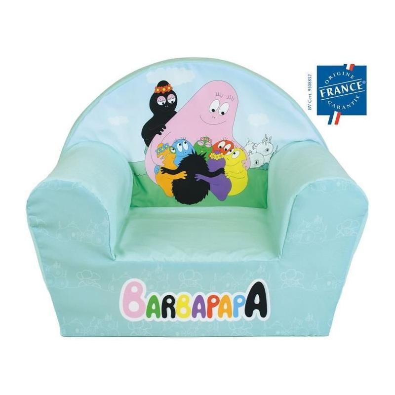 Fauteuil club enfant BARBAPAPA - FUN HOUSE - Origine France - 52 x 33 x 42 cm