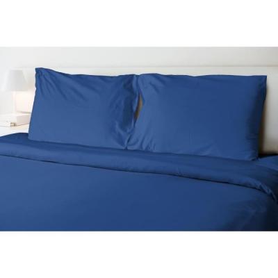 Drap plat bleu - HOME LINGE PASSION - 240 x 300 cm