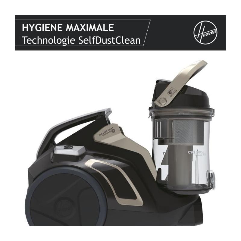 Aspirateur sans sac HOOVER HP720PET - Puissance 850W - Spécial parquet et animaux