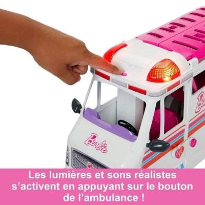 Barbie Ambulance et Clinique Médicale - Coffret avec Accessoires