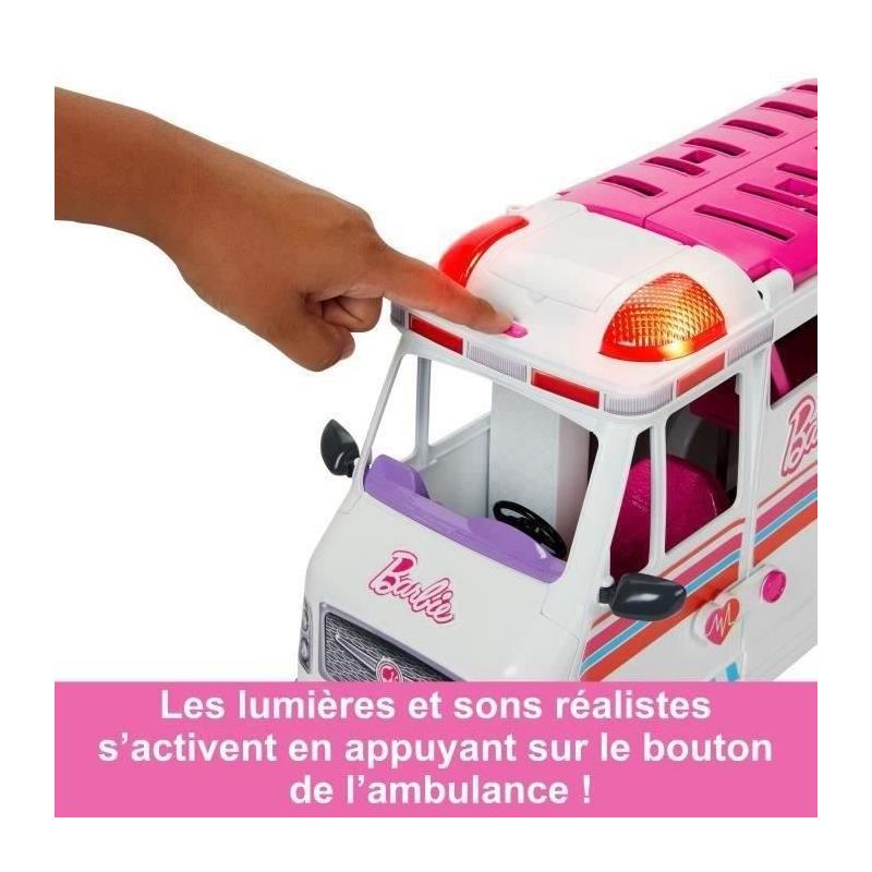 Barbie Ambulance et Clinique Médicale - Coffret avec Accessoires