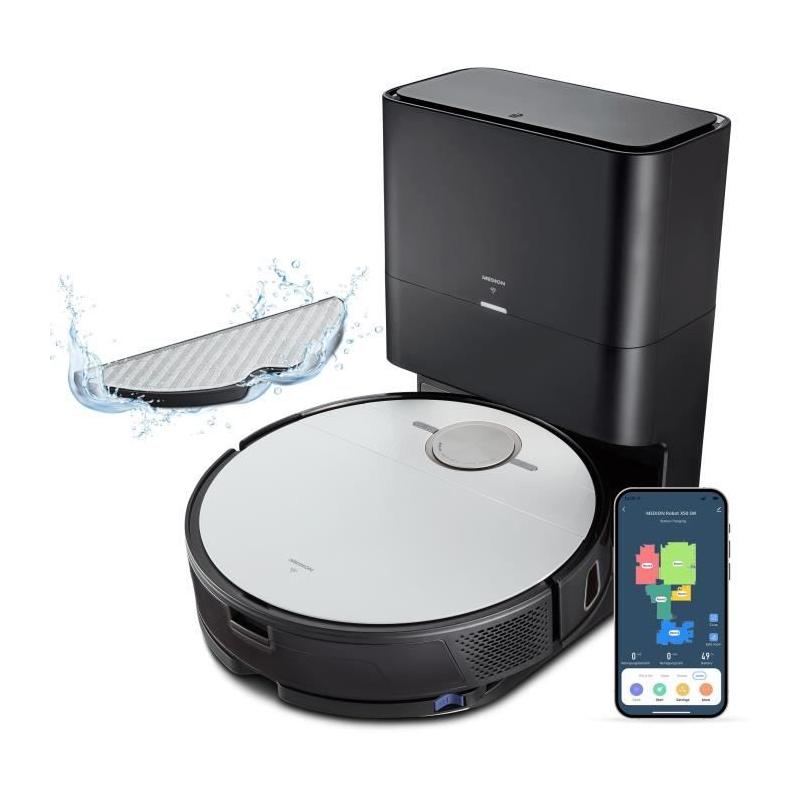 Aspirateur Robot MEDION X50 SW: Navigation Laser, 8000 Pa - Zones NO GO & GO