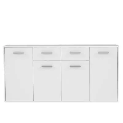 Buffet PILVI 4 portes 2 tiroirs Blanc mat - Eco-friendly FSC®
