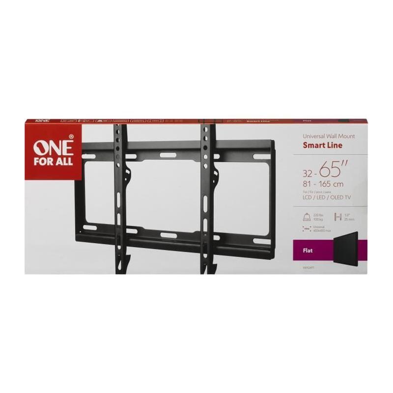 Support mural TV Ultra-fin pour écran 32-65'' - Max 100kg