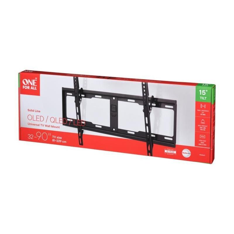Support mural inclinable pour écran de 81 à 229 cm - Poids max : 100kg