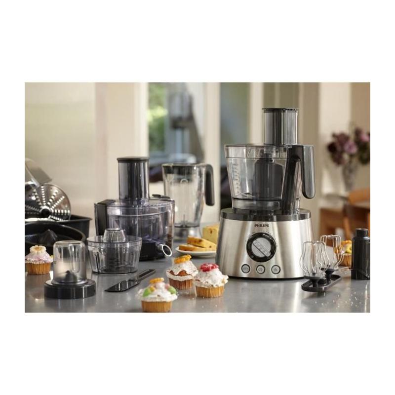 Robot de cuisine 6-en-1 Philips HR7778/00 - 1300W - 3,4L - Inox