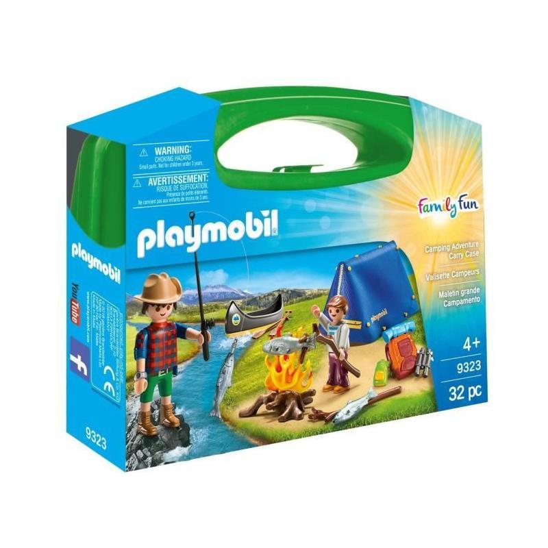 Valisette Campeurs PLAYMOBIL 9323: Tente, Canoë et Accessoires