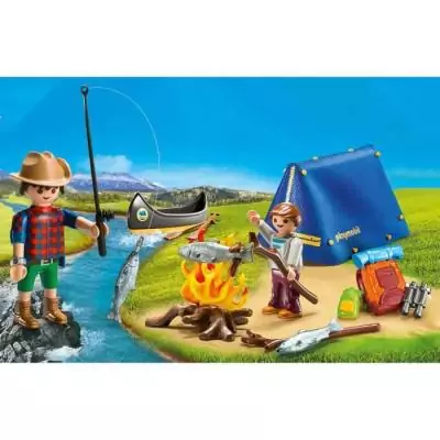 Valisette Campeurs PLAYMOBIL 9323: Tente, Canoë et Accessoires Valisette Campeurs PLAYMOBIL 9323: Tente, Canoë et Accessoires