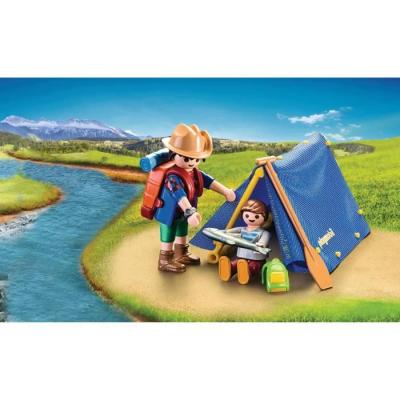 Valisette Campeurs PLAYMOBIL 9323: Tente, Canoë et Accessoires