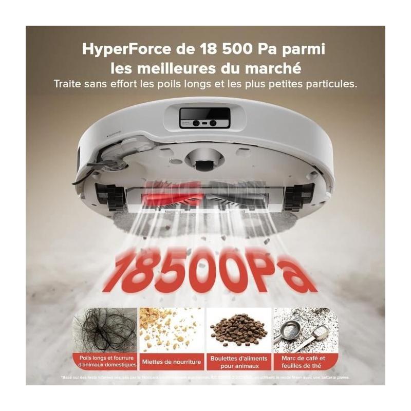 ROBOROCK QREVO CURV - Robot Aspirateur Laveur 18500 Pa