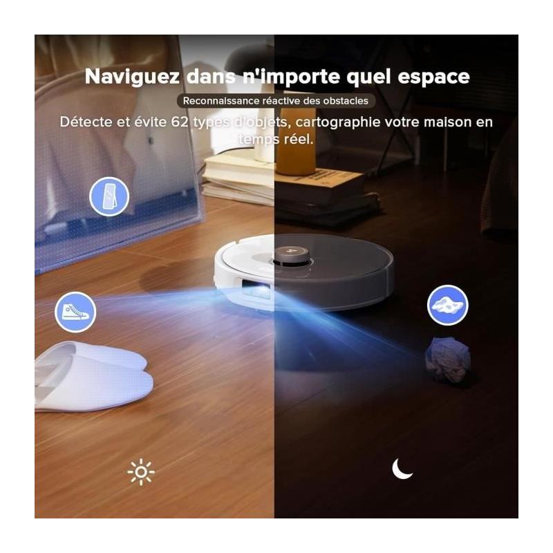 ROBOROCK QREVO CURV - Robot Aspirateur Laveur 18500 Pa
