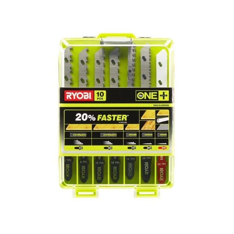 Coffret de 10 lames spéciales pour scie sauteuse RYOBI One+ - Kit indispensable