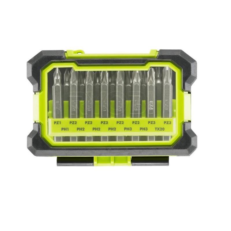 Coffret antichocs RYOBI 15 accessoires vissage mixtes - RAK15MSD