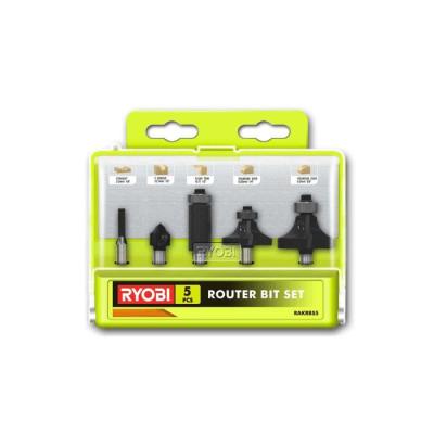 Coffret 5 fraises panachées RYOBI 6mm - Ensemble de qualité