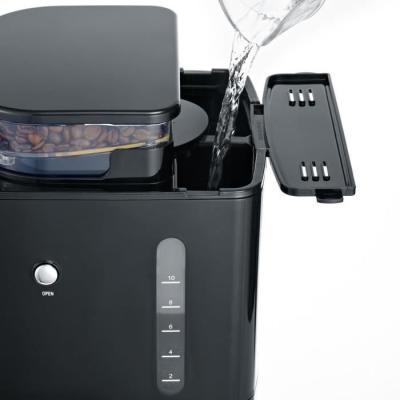 Machine à café expresso avec broyeur intégré SEVERIN 4810 - Noir et inox - 1000W - 1,4 L