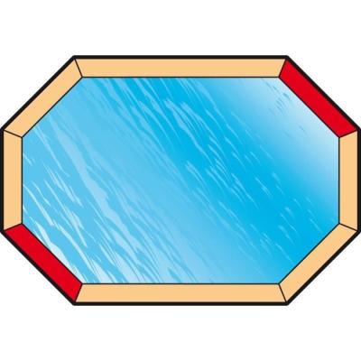 Bâche piscine bois UBBINK 400x610 - Épaisseur 550gr - NF P 90-308