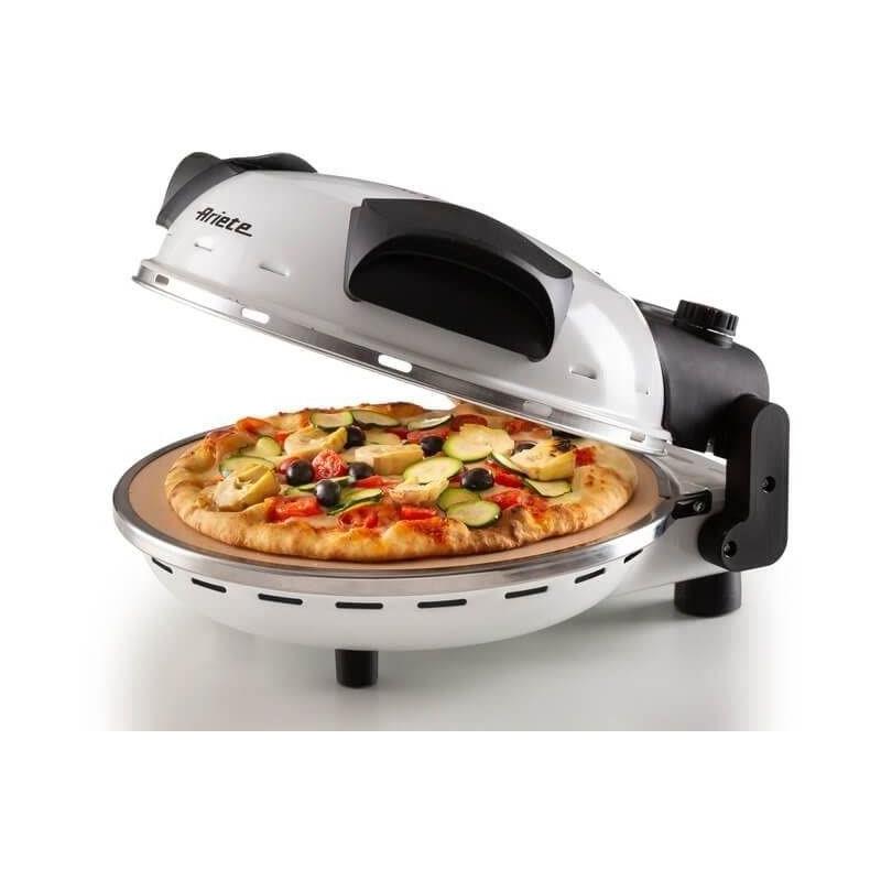 Four à Pizza Electrique Ariete 918 Blanc 1200W - Pierre Réfractaire - Diamètre 33cm