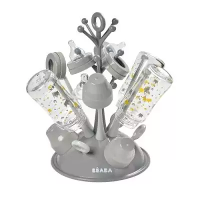 Egoutte Biberons arbre gris - Organisation pratique pour biberons