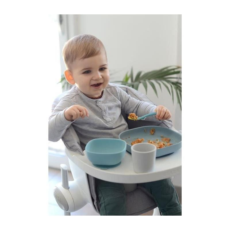 Ensemble Repas Silicone Bébé BEABA, Anti-dérapant, 4 Pièces - Jungle