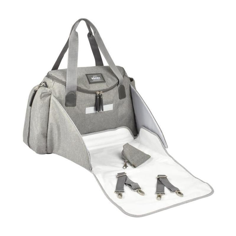 Sac à langer BEABA Sydney Gris Chiné - Compact et pratique