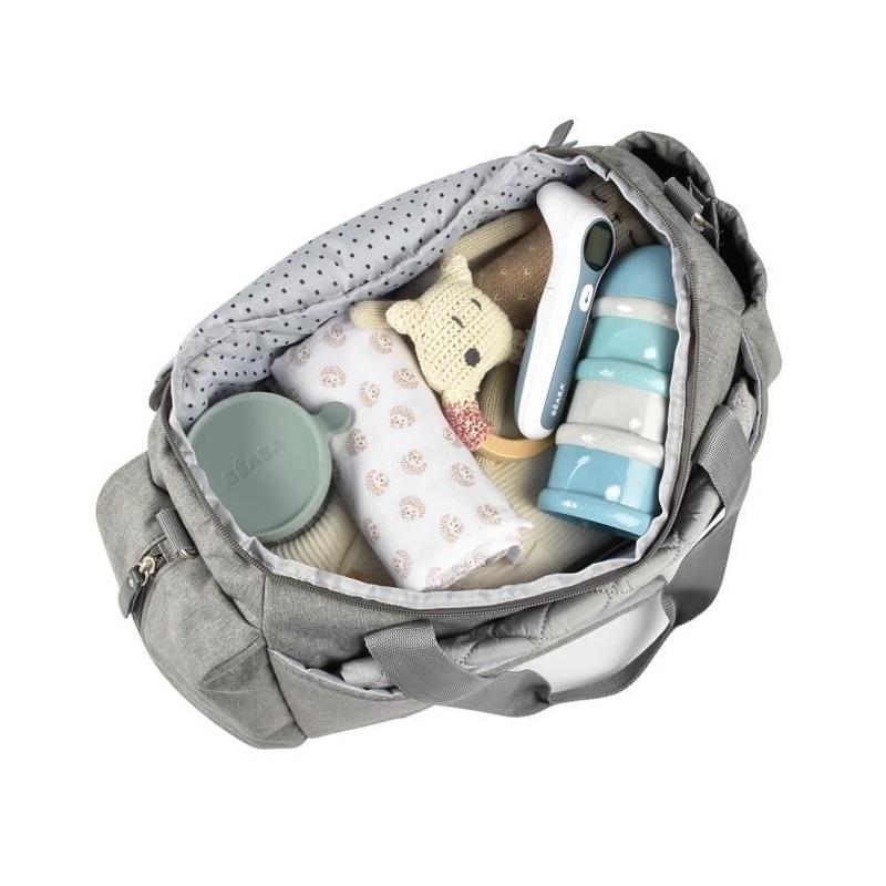 Sac à langer BEABA Sydney Gris Chiné - Compact et pratique