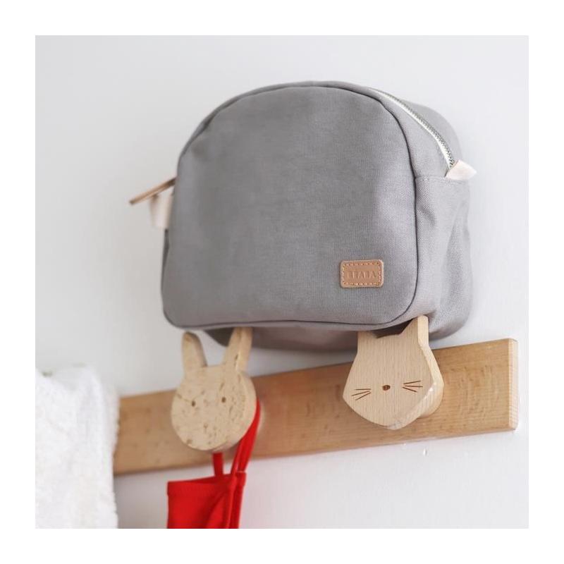 Trousse de toilette bébé BEABA en canvas gris perle
