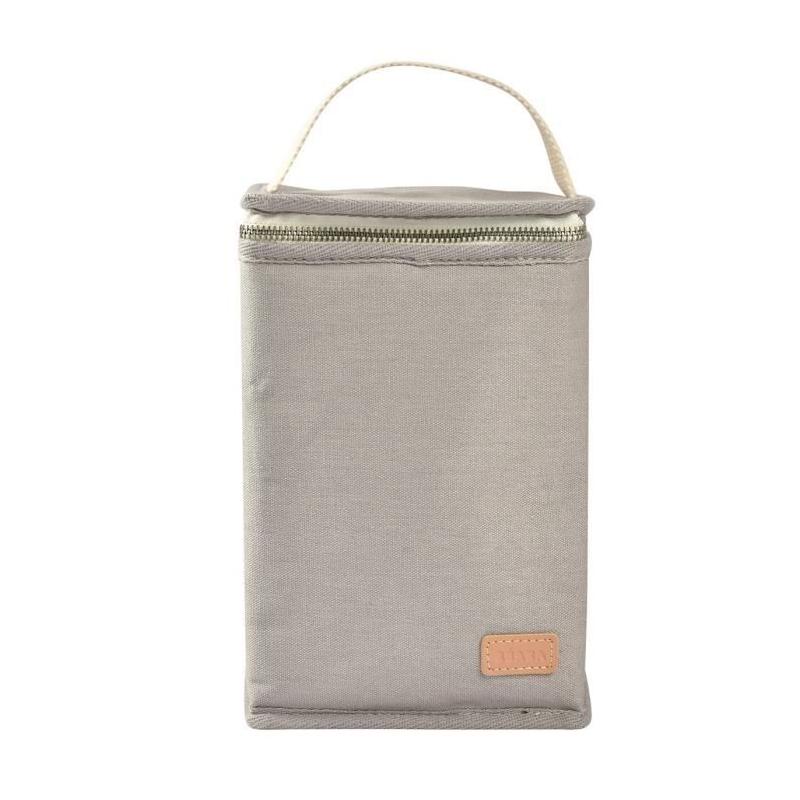 Pochette repas bébé isotherme, gris perle - Idéale pour les repas de bébé