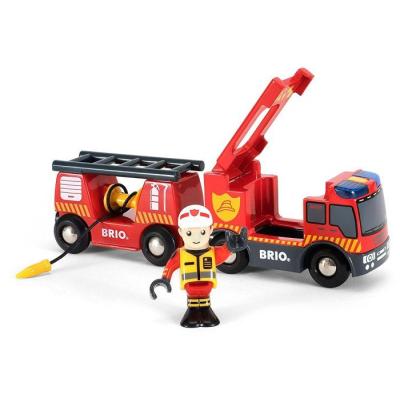 Camion de Pompiers Son et Lumière BRIO - Ravensburger: Lance à incendie