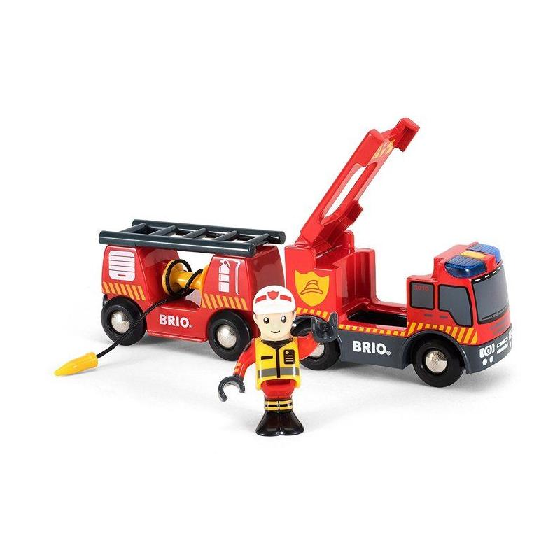 Camion de Pompiers Son et Lumière BRIO - Ravensburger: Lance à incendie