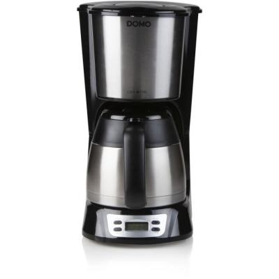 Cafetière filtre DOMO DO709K: 1000W, 1L, 8 tasses, LCD - Inox
