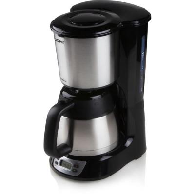 Cafetière filtre DOMO DO709K: 1000W, 1L, 8 tasses, LCD - Inox