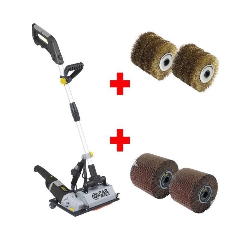 Pack Grand Rénovateur sur Pied + Brosses pour Surface au Sol