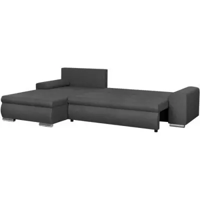 Canapé d'angle convertible réversible 5 places Indian - Gris foncé - Éco-responsable Canapé d'angle convertible réversible 5 places Indian - Gris foncé - Éco-responsable