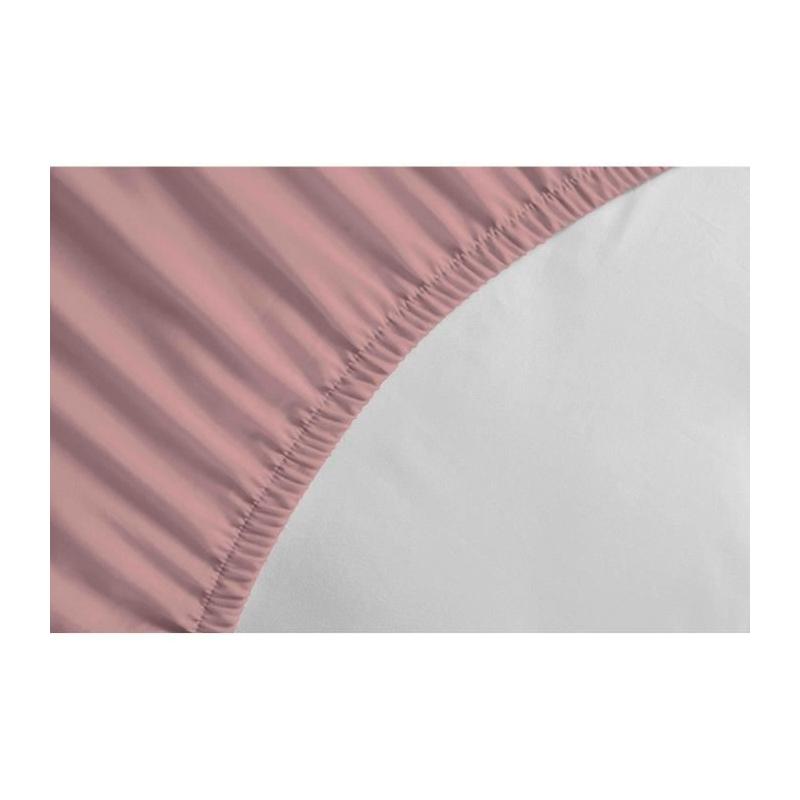 Drap-housse Rose - LOVELY HOME - LH71630 - 180x200+25 cm