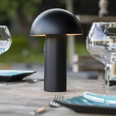 Lampe de table sans fil LUMISKY TOD BLACK - Pratique et élégante