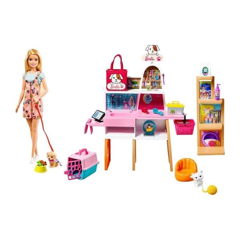 Découvrez BARBIE Barbie et son Animalerie : Dimensions du colis 33x40x8 cm