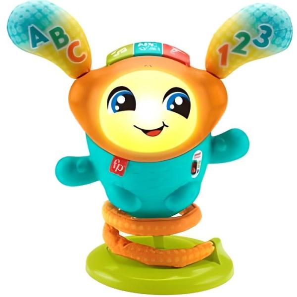 Fisher-Price-Mon Petit DJ, jouet d'éveil musical, version française HJP88